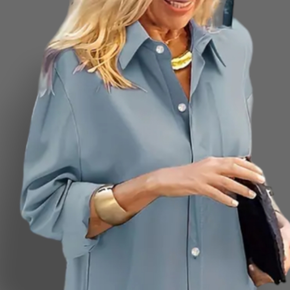 🛑BOGO FREE 🆕Chic Full Length Collared Shirt Dress - Picture 2 of 8